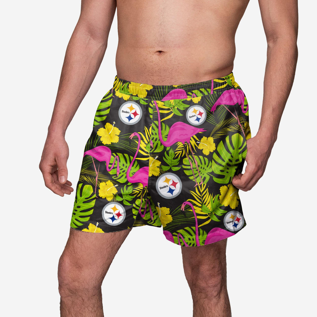 Pittsburgh Steelers Highlights Swimming Trunks FOCO S - FOCO.com