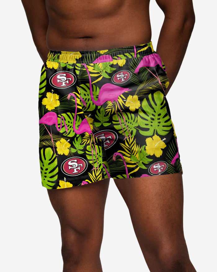 San Francisco 49ers Highlights Swimming Trunks FOCO S - FOCO.com