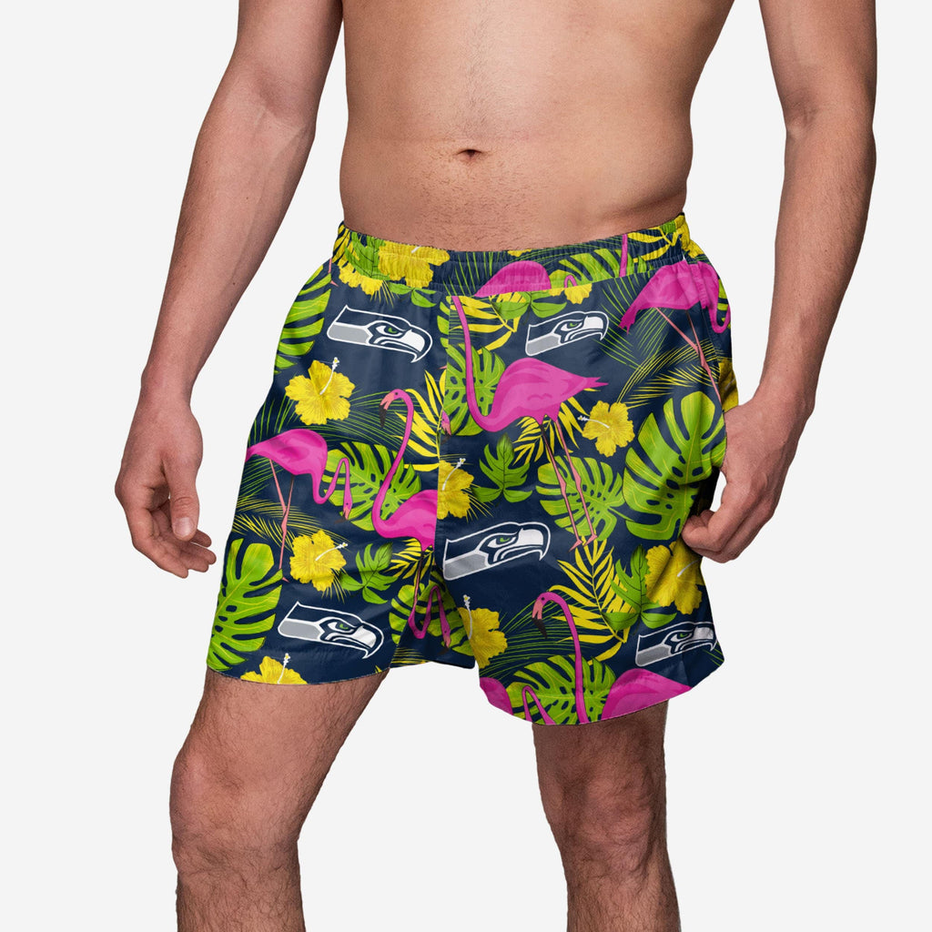 Seattle Seahawks Highlights Swimming Trunks FOCO S - FOCO.com