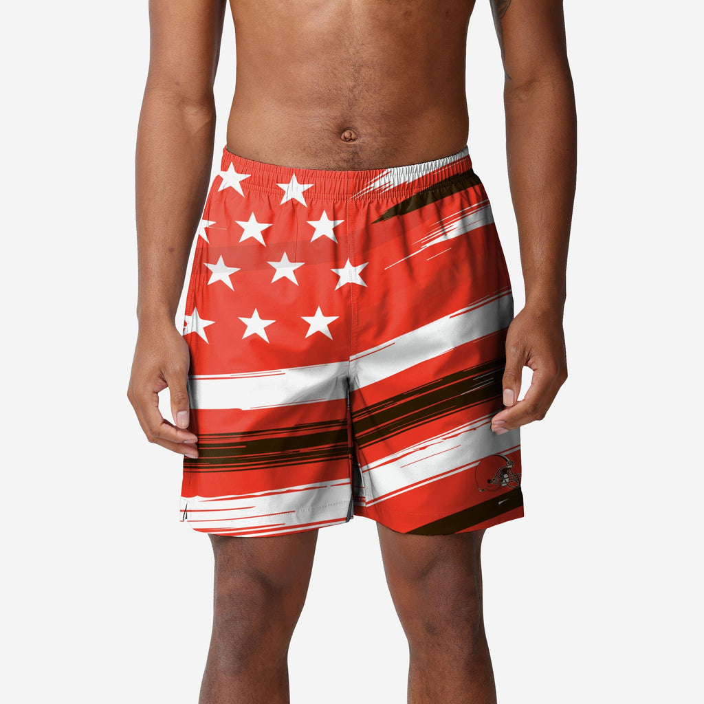 Cleveland Browns Americana Swimming Trunks FOCO S - FOCO.com