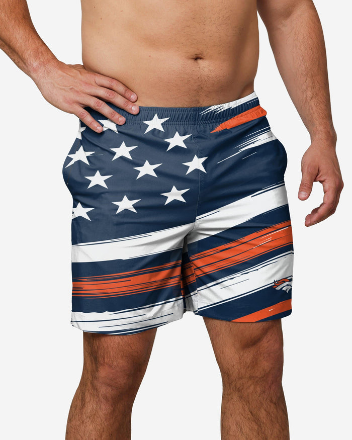 Denver Broncos Americana Swimming Trunks FOCO S - FOCO.com