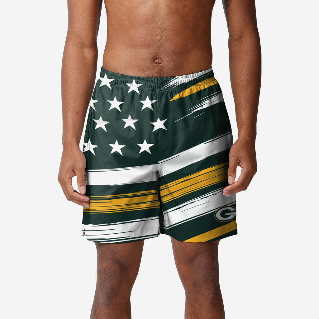 Green Bay Packers Americana Swimming Trunks FOCO S - FOCO.com