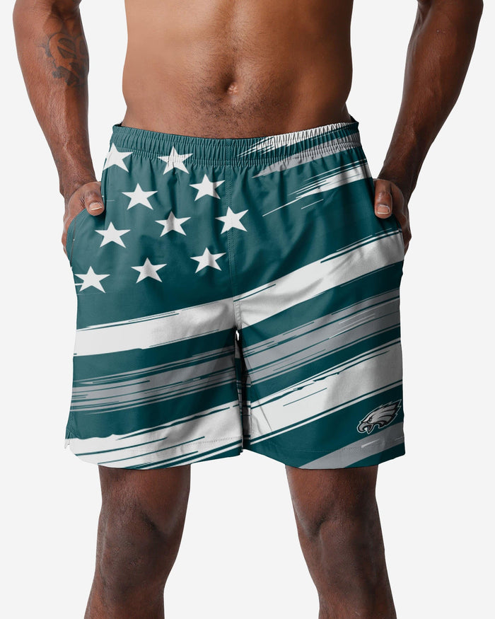 Philadelphia Eagles Americana Swimming Trunks FOCO S - FOCO.com