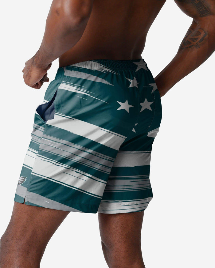 Philadelphia Eagles Americana Swimming Trunks FOCO - FOCO.com