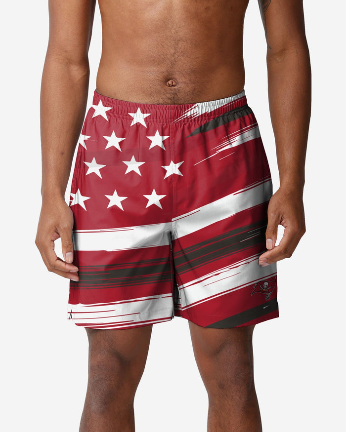 Tampa Bay Buccaneers Americana Swimming Trunks FOCO S - FOCO.com