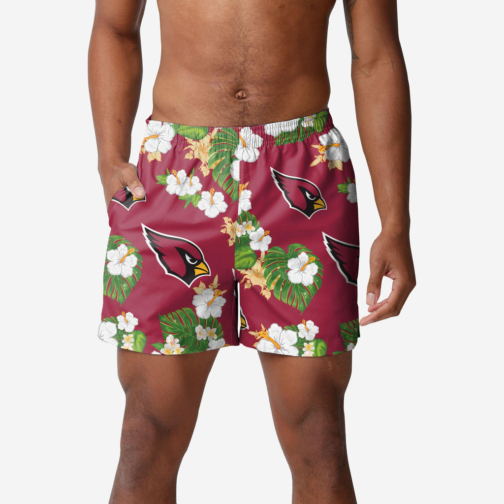 Arizona Cardinals Floral Swimming Trunks FOCO S - FOCO.com