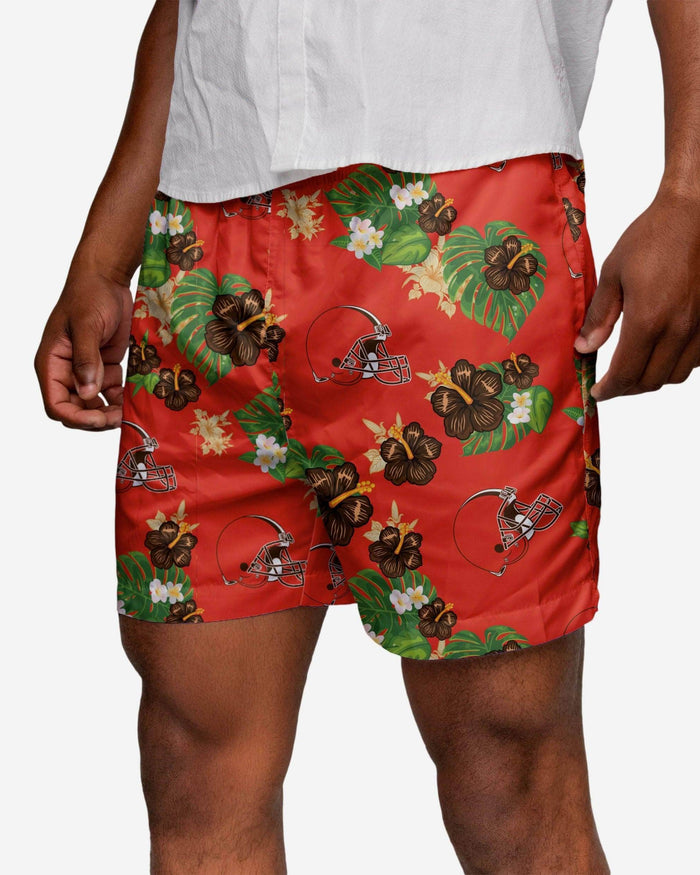 Cleveland Browns Original Floral Swimming Trunks FOCO S - FOCO.com