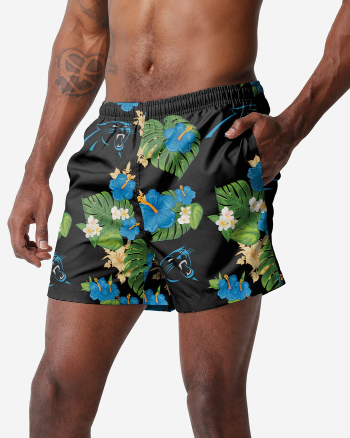 Carolina Panthers Floral Swimming Trunks FOCO S - FOCO.com