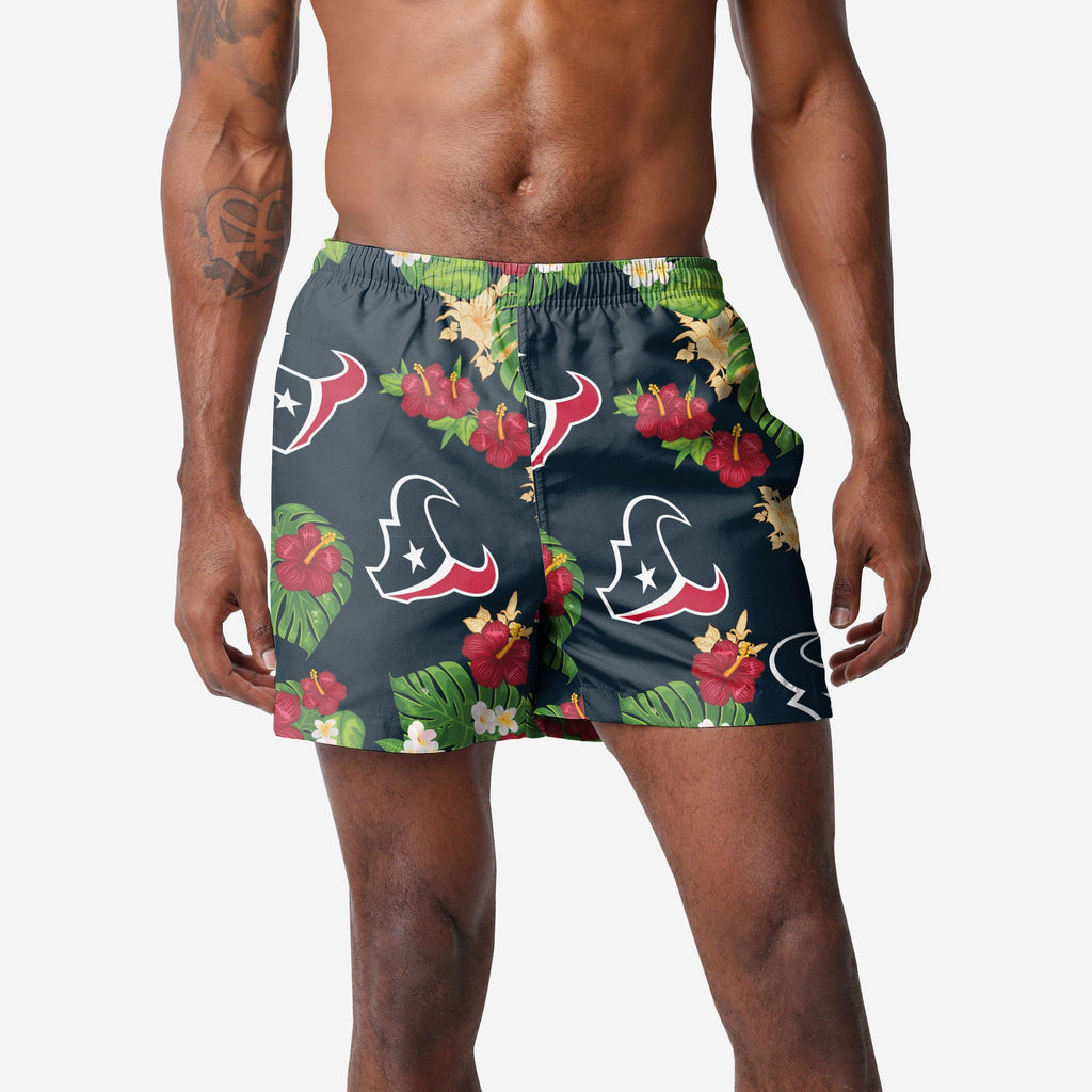 Houston Texans Floral Swimming Trunks FOCO S - FOCO.com