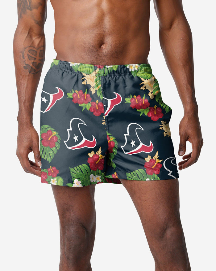 Houston Texans Floral Swimming Trunks FOCO S - FOCO.com