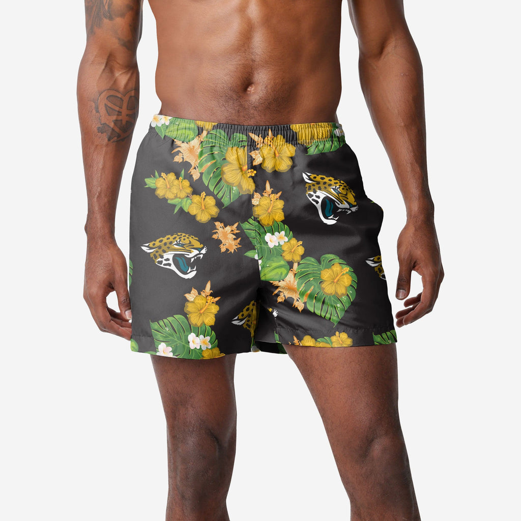 Jacksonville Jaguars Floral Swimming Trunks FOCO S - FOCO.com