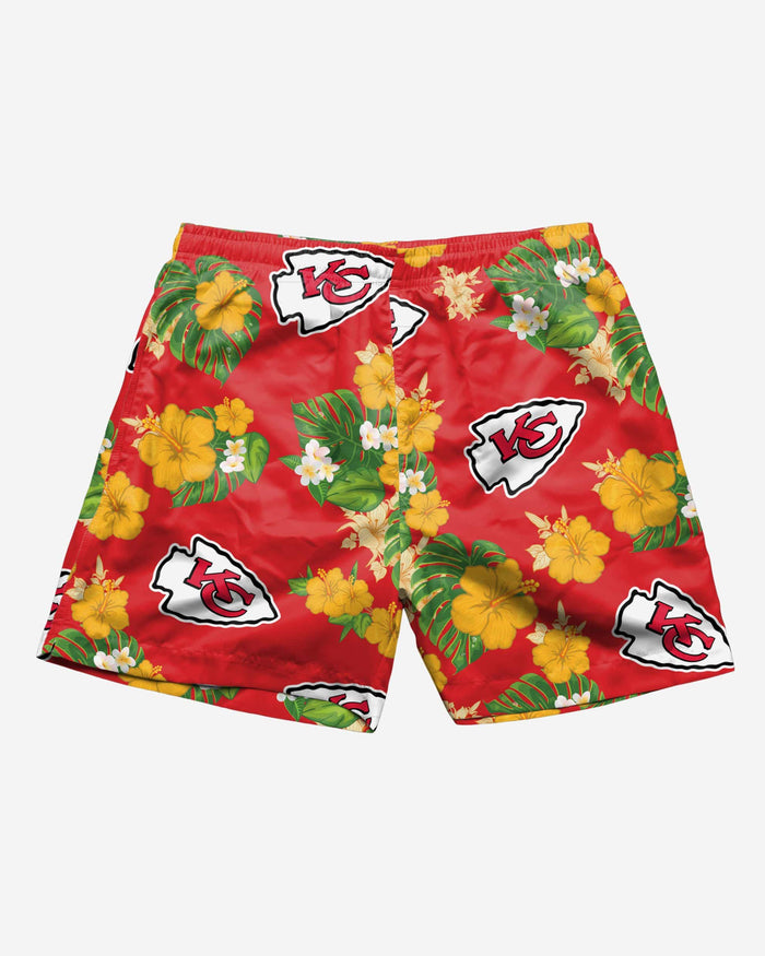 Kansas City Chiefs Floral Swimming Trunks FOCO - FOCO.com