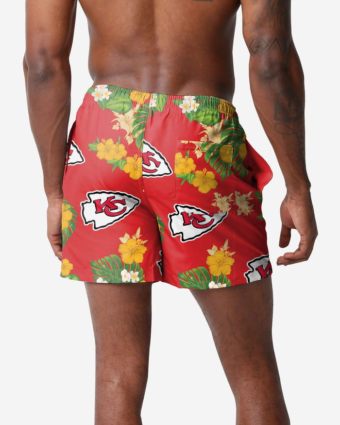 Kansas City Chiefs Floral Swimming Trunks FOCO - FOCO.com