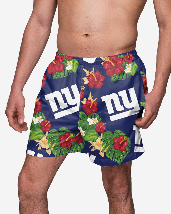 New York Giants Floral Swimming Trunks FOCO S - FOCO.com