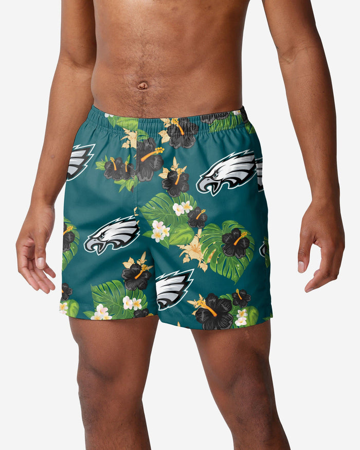 Philadelphia Eagles Floral Swimming Trunks FOCO S - FOCO.com