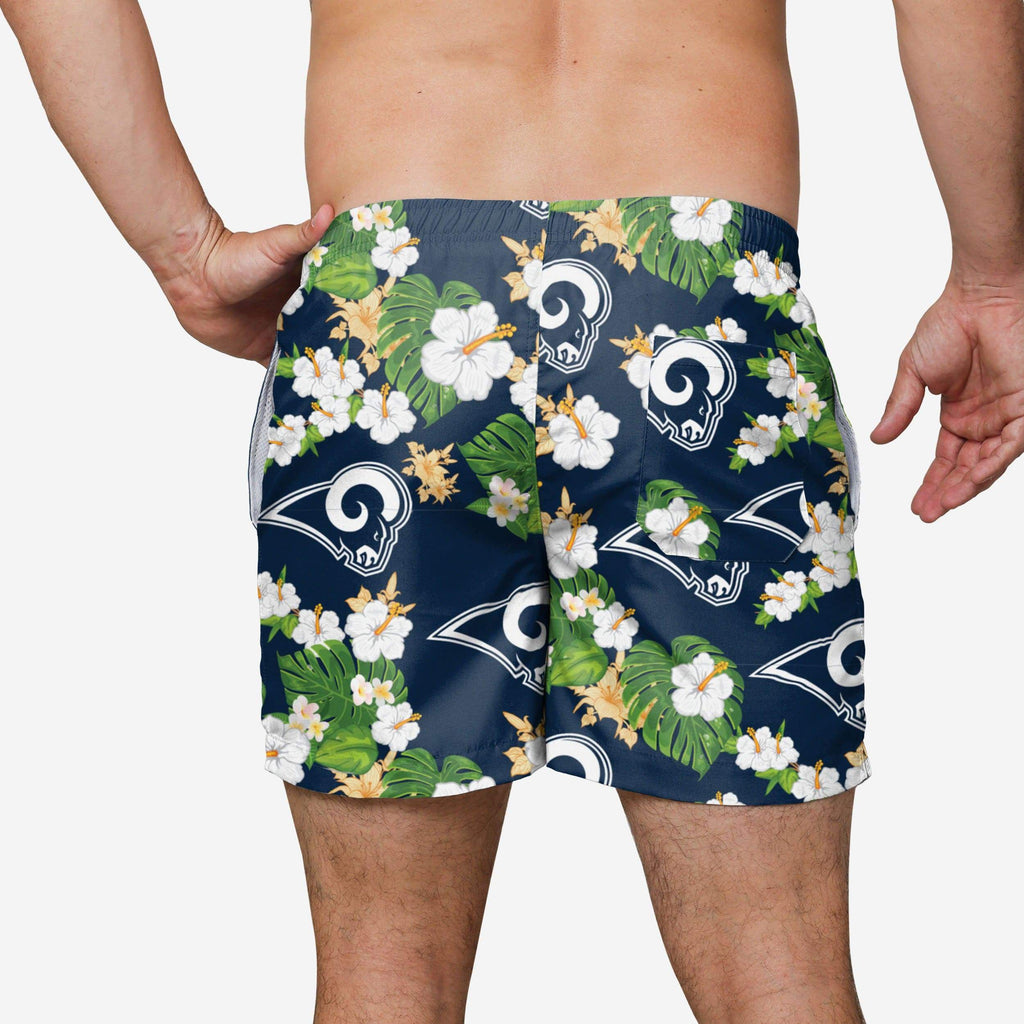 Los Angeles Rams Original Floral Swimming Trunks FOCO