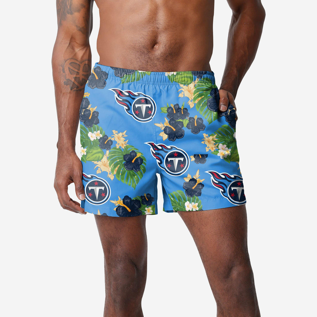 Tennessee Titans Floral Swimming Trunks FOCO S - FOCO.com