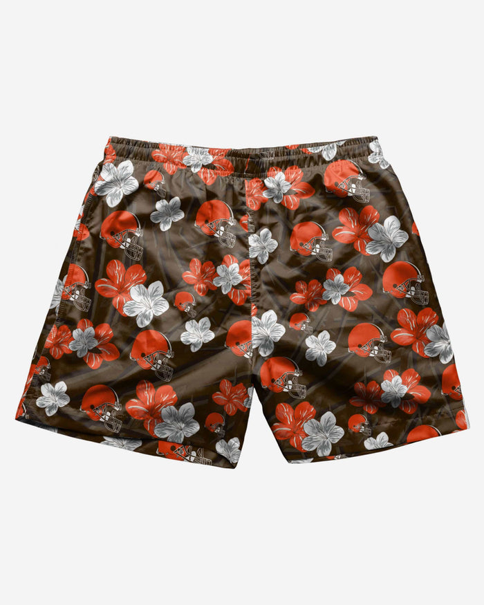 Cleveland Browns Original Hibiscus Swimming Trunks FOCO - FOCO.com