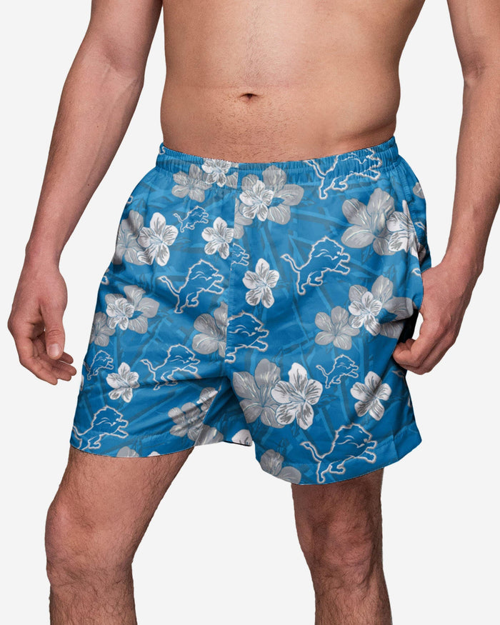 Detroit Lions Hibiscus Swimming Trunks FOCO S - FOCO.com