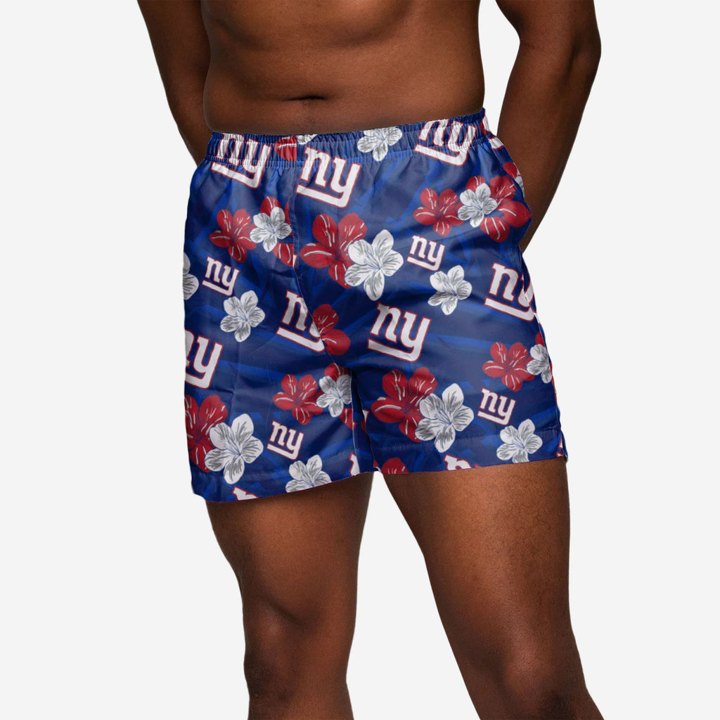 New York Giants Hibiscus Swimming Trunks FOCO S - FOCO.com