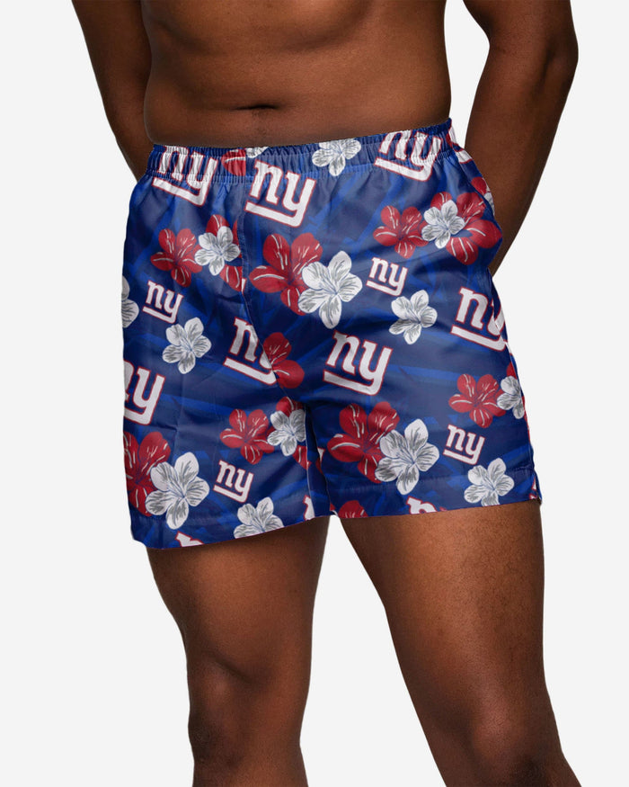 New York Giants Hibiscus Swimming Trunks FOCO S - FOCO.com