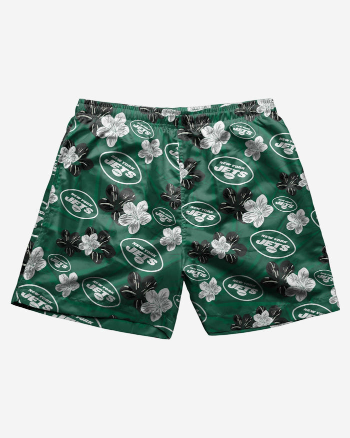 New York Jets Hibiscus Swimming Trunks FOCO - FOCO.com