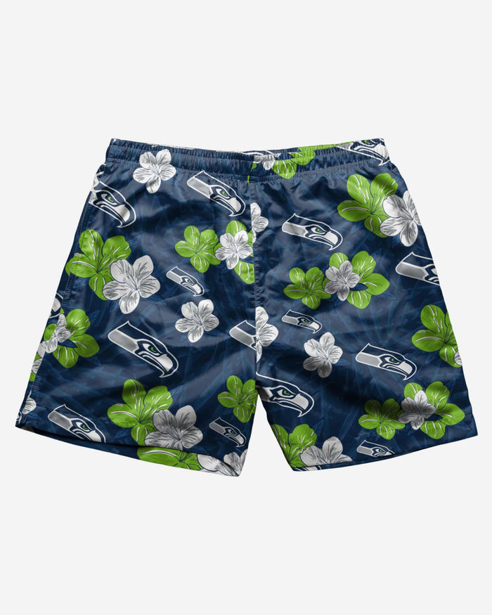 Seattle Seahawks Hibiscus Swimming Trunks FOCO - FOCO.com