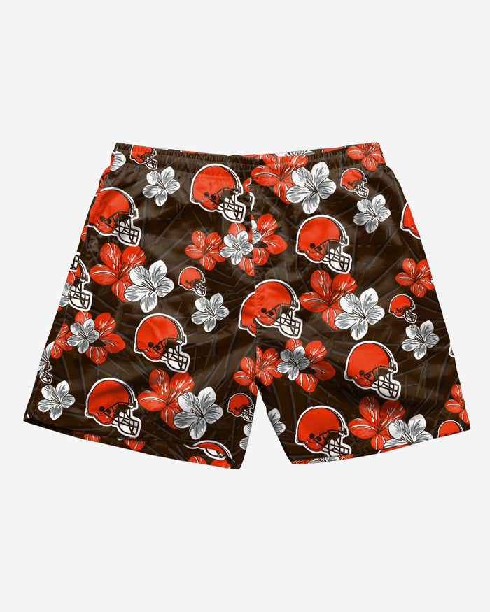 Cleveland Browns Hibiscus Swimming Trunks FOCO - FOCO.com