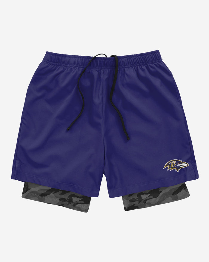 Baltimore Ravens Team Color Camo Liner Shorts FOCO - FOCO.com