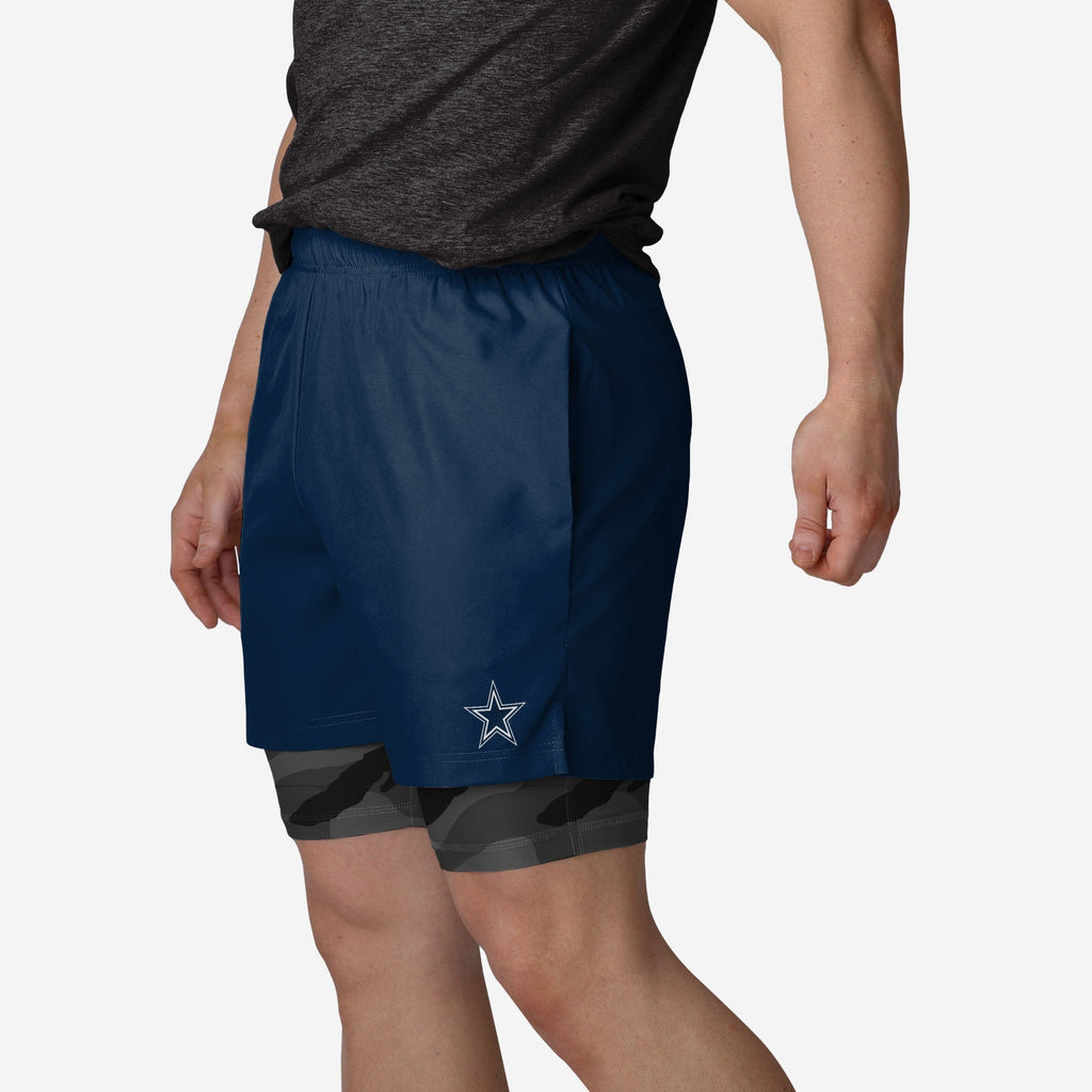 Dallas Cowboys Team Color Camo Liner Shorts FOCO S - FOCO.com