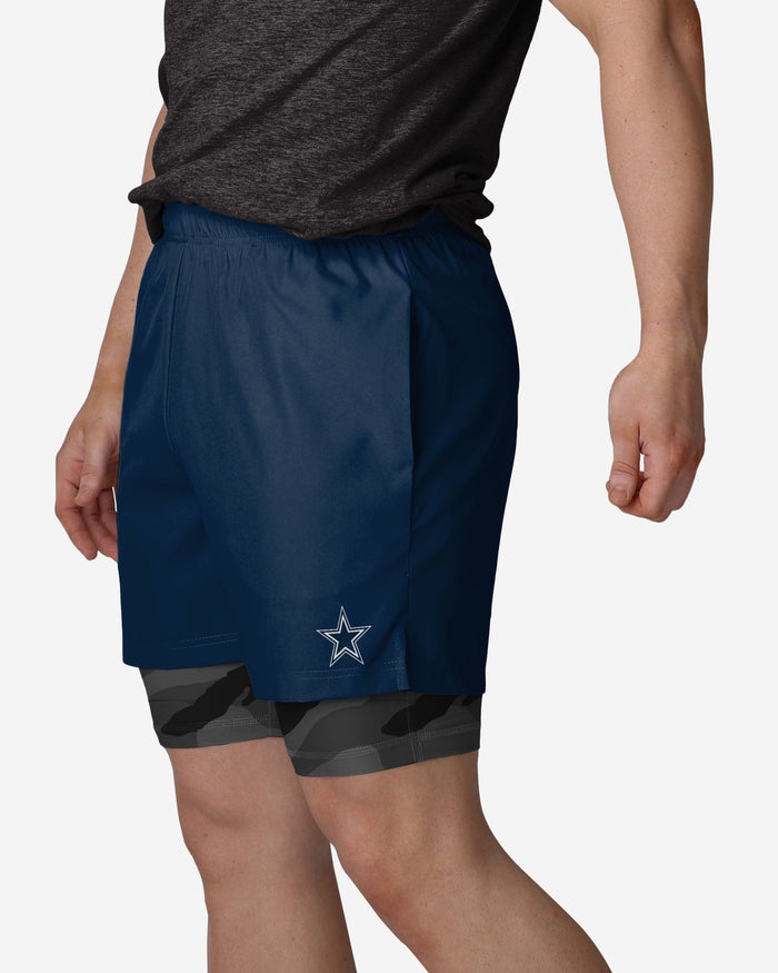 Dallas Cowboys Team Color Camo Liner Shorts FOCO S - FOCO.com