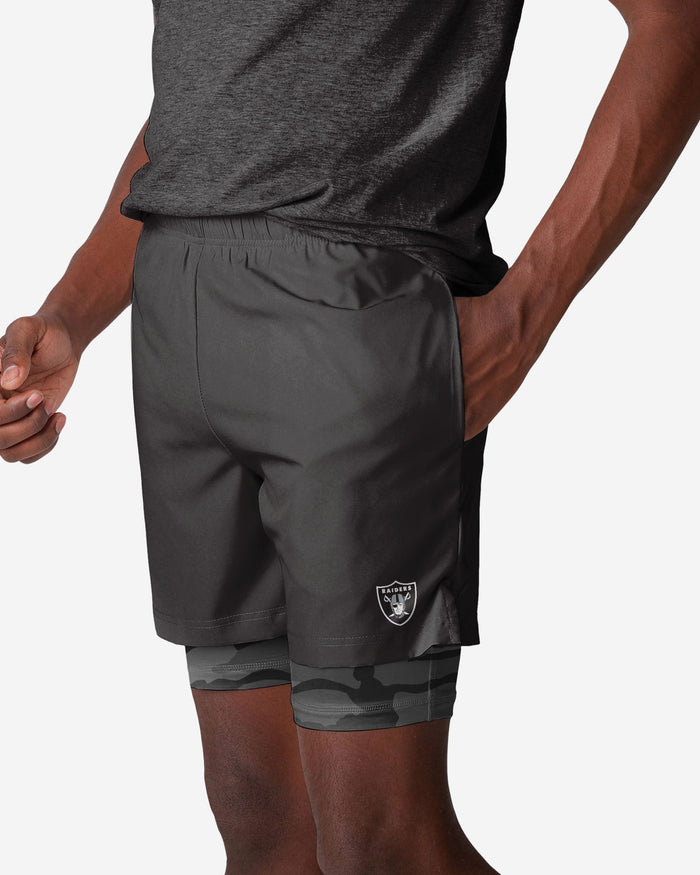 Las Vegas Raiders Team Color Camo Liner Shorts FOCO S - FOCO.com