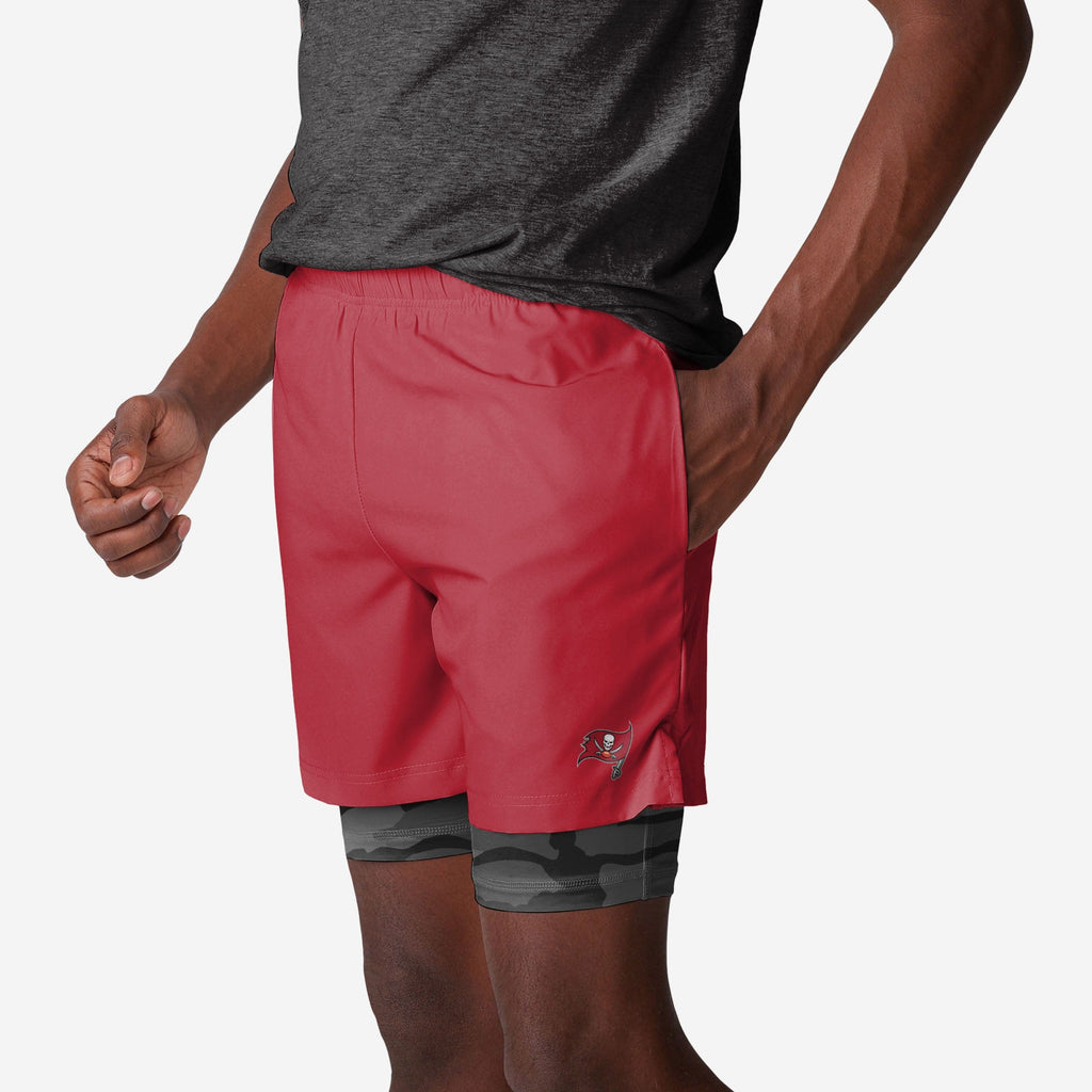 Tampa Bay Buccaneers Team Color Camo Liner Shorts FOCO S - FOCO.com