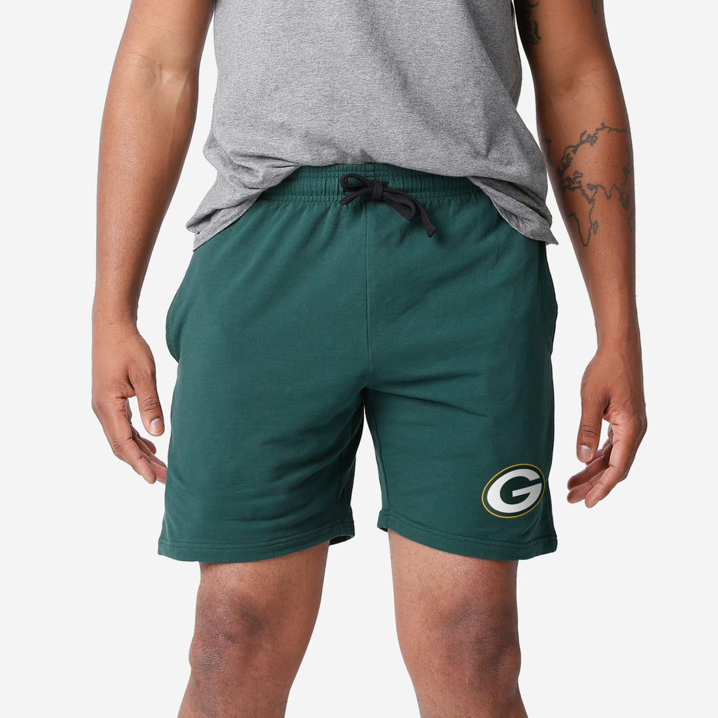 Green Bay Packers Team Color Woven Shorts FOCO S - FOCO.com