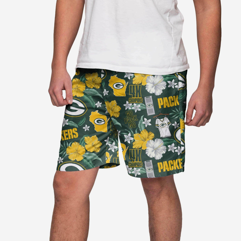 Green Bay Packers City Style Swimming Trunks FOCO S - FOCO.com