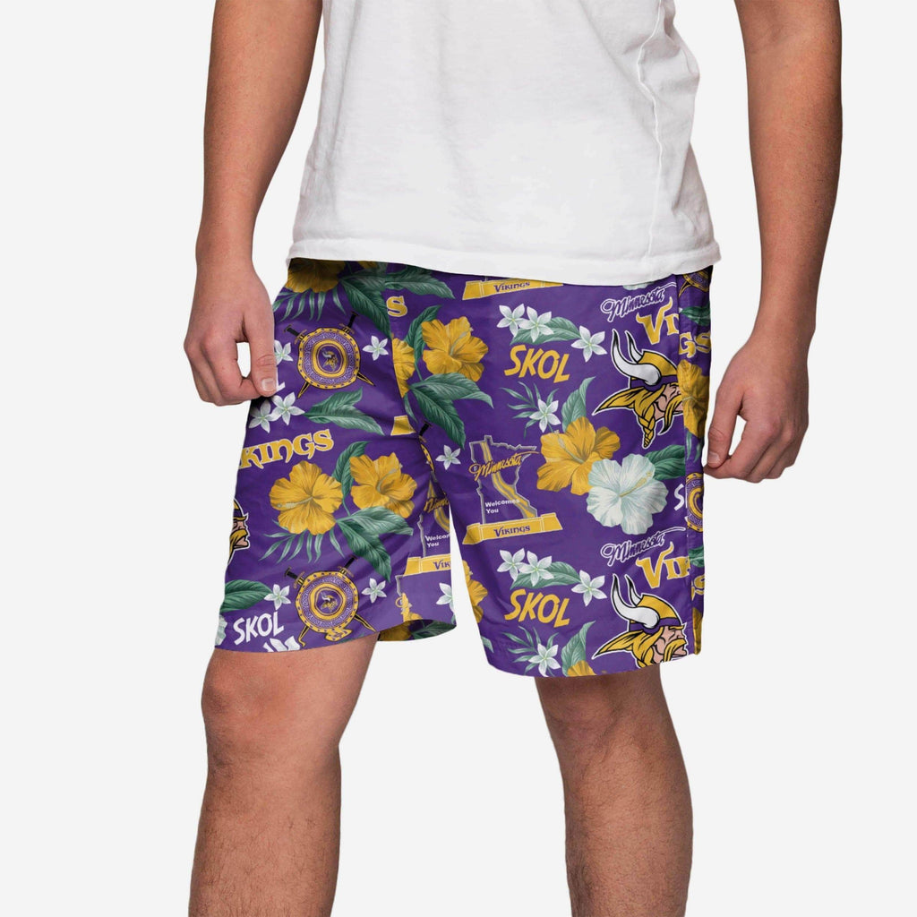 Minnesota Vikings City Style Swimming Trunks FOCO S - FOCO.com