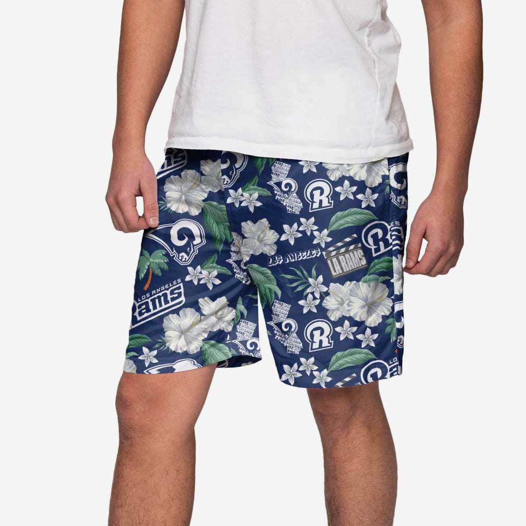 Los Angeles Rams City Style Swimming Trunks FOCO S - FOCO.com