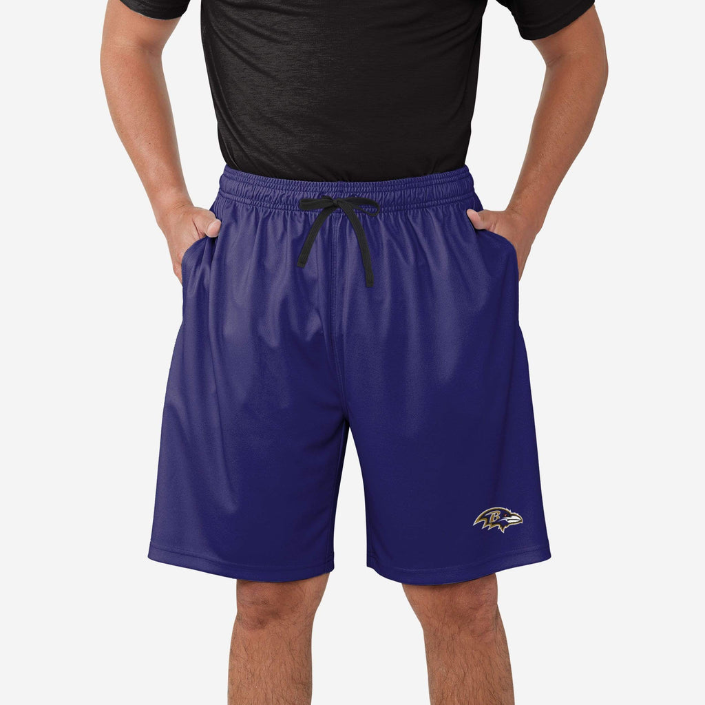 Baltimore Ravens Team Workout Training Shorts FOCO S - FOCO.com