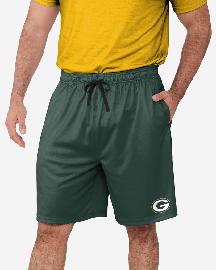 Green Bay Packers Team Workout Training Shorts FOCO S - FOCO.com