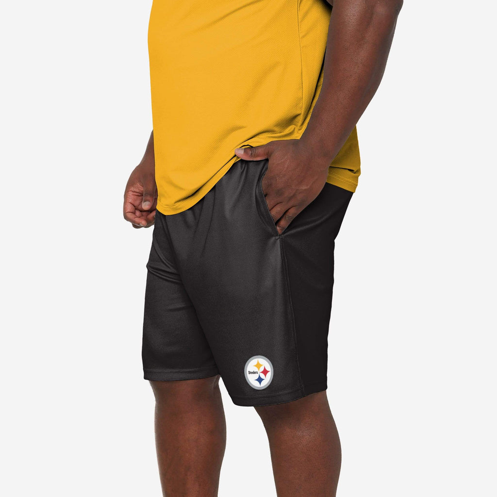 Pittsburgh Steelers Team Workout Training Shorts FOCO S - FOCO.com