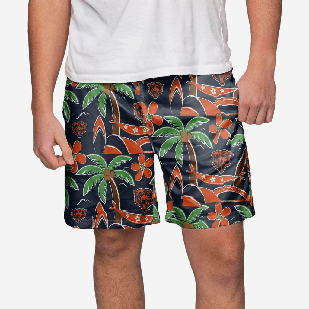 Chicago Bears Tropical Swimming Trunks FOCO S - FOCO.com