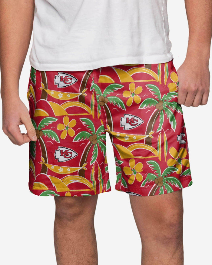 Kansas City Chiefs Tropical Swimming Trunks FOCO S - FOCO.com