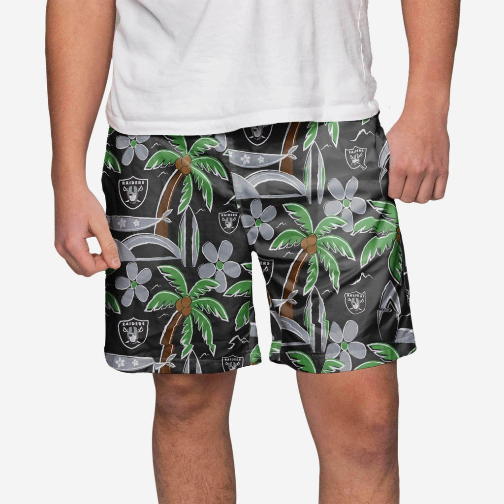 Las Vegas Raiders Tropical Swimming Trunks FOCO S - FOCO.com