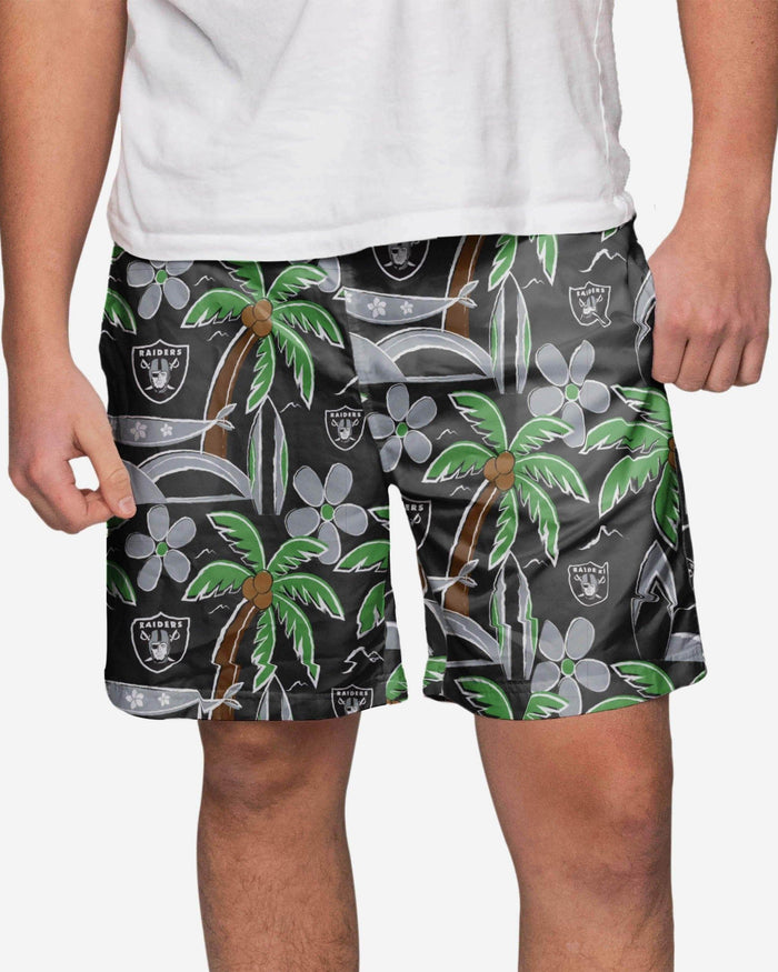 Las Vegas Raiders Tropical Swimming Trunks FOCO S - FOCO.com