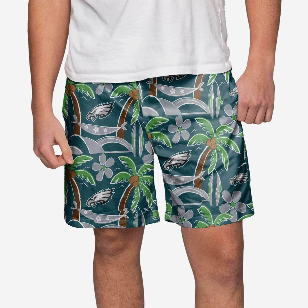 Philadelphia Eagles Tropical Swimming Trunks FOCO S - FOCO.com