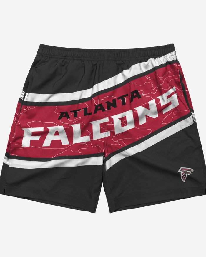 Atlanta Falcons Big Wordmark Swimming Trunks FOCO - FOCO.com