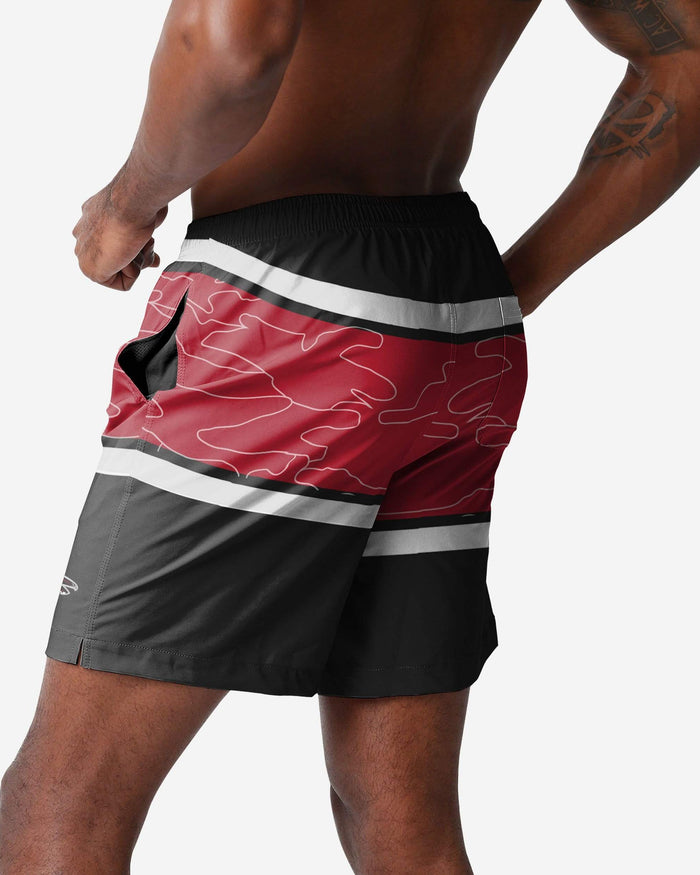 Atlanta Falcons Big Wordmark Swimming Trunks FOCO - FOCO.com