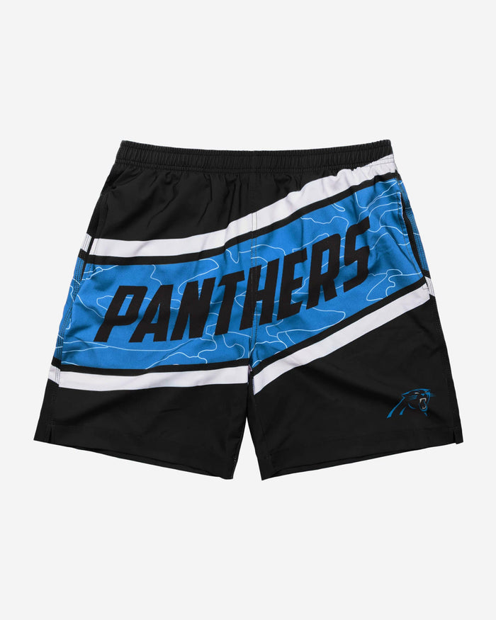 Carolina Panthers Big Wordmark Swimming Trunks FOCO - FOCO.com