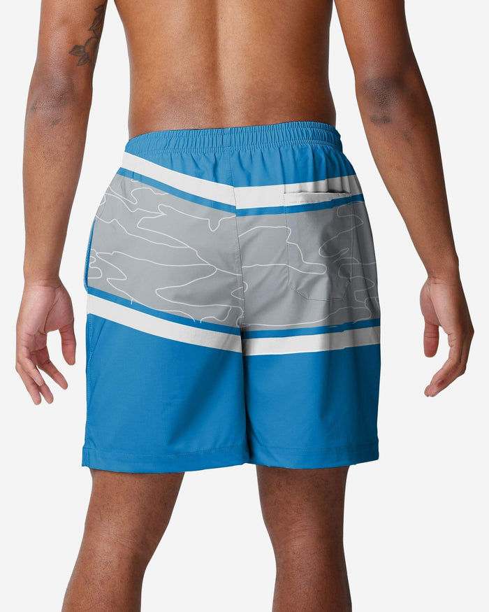 Detroit Lions Big Wordmark Swimming Trunks FOCO - FOCO.com