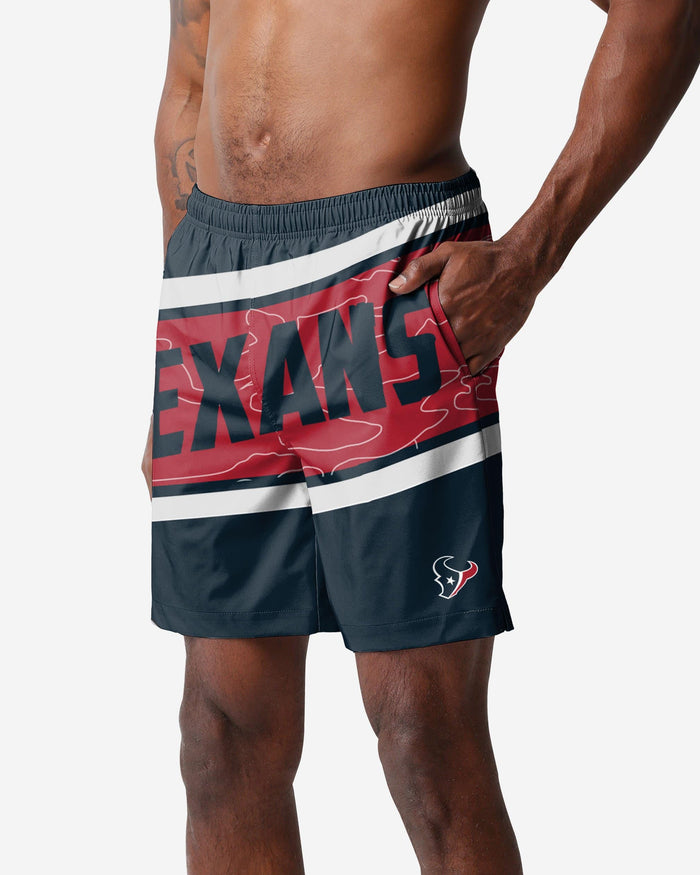 Houston Texans Big Wordmark Swimming Trunks FOCO S - FOCO.com